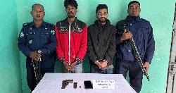 নোয়াখালীতে হোটেল থেকে বিদেশি পিস্তল-গুলিসহ গ্রেপ্তার ২