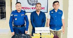 লালমোহনে ৩ কেজি গাঁজাসহ আটক ১ 