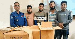 কালীগঞ্জে বিপুল পরিমাণ বিদেশি বিয়ার জব্দ, গ্রেফতার ৩