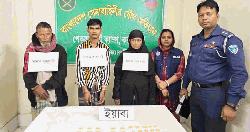 টেকনাফ থেকে ইয়াবা এনে পেকুয়ায় ধরা, আটক ৩