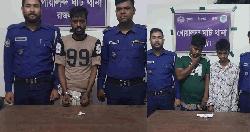 গোয়ালন্দে মাদকসহ আটক ৩