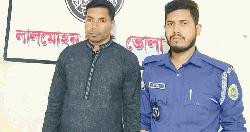 লালমোহনে শত পিস ইয়াবাসহ মাদক ব্যবসায়ী আটক