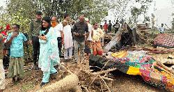 নালিতাবাড়ীতে হঠাৎ ঝড় ও শিলাবৃষ্টিতে ব্যাপক ক্ষয়ক্ষতি