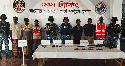 সুন্দরবনে অস্ত্র ও গুলিসহ ২ বনদস্যু আটক, ৩ জেলে উদ্ধার