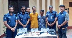 মৌলভীবাজারে ডাকাতির প্রস্তুতিকালে ডাকাত সর্দারসহ গ্রেফতার ৩, অস্ত্র উদ্ধার