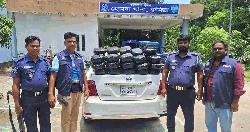হোমনায় ৬০ কেজি গাঁজাসহ প্রাইভেটকার জব্দ