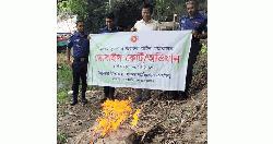 কর্ণফুলী নদীতে অভিযান, অবৈধ কারেন্ট জাল উদ্ধার