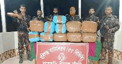 হবিগঞ্জে বিজিবির অভিযানে ভারতীয় গাঁজা উদ্ধার