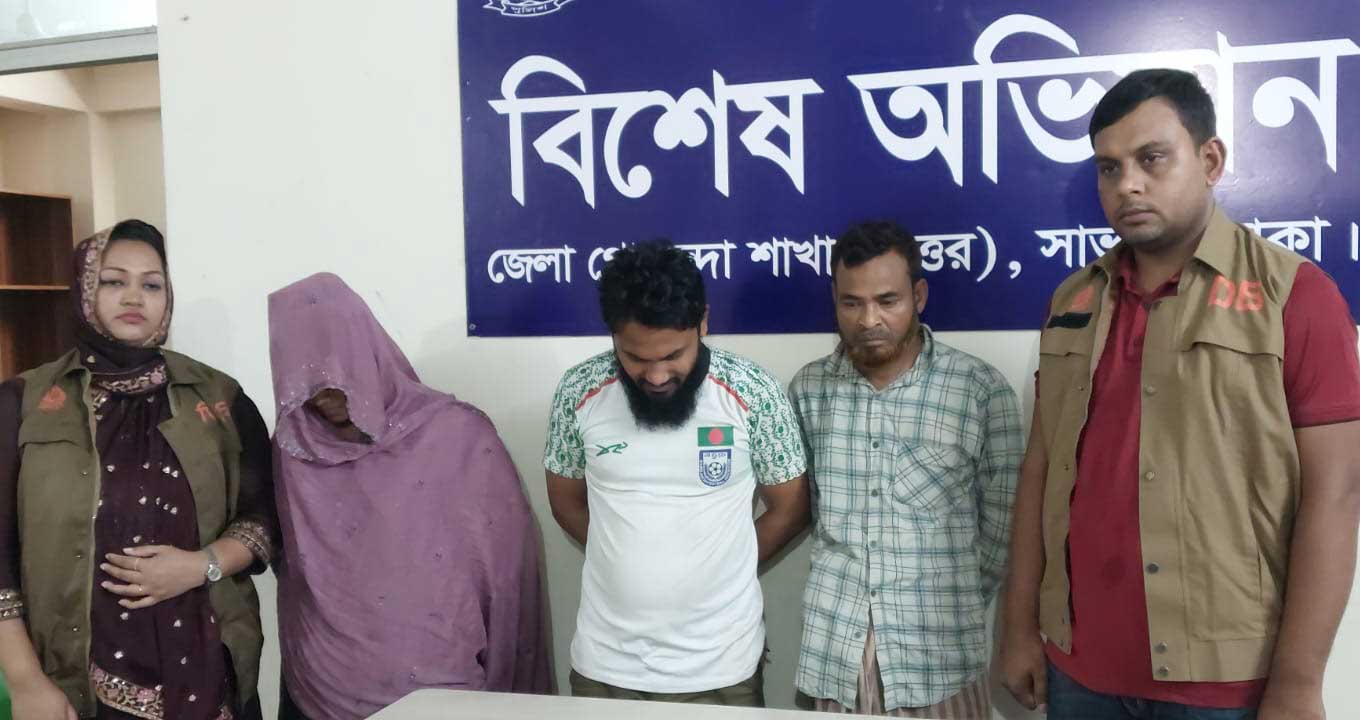 আশুলিয়ায় ছিনতাইকারী-মাদককারবারি দম্পতিসহ গ্রেপ্তার ৭