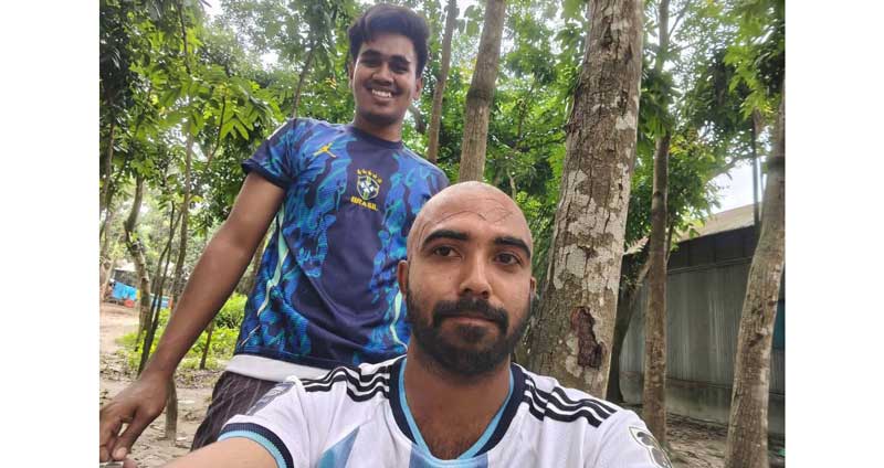 ব্রাজিলের জয়ে মাথা ন্যাড়া করলেন আর্জেন্টিনা সমর্থক