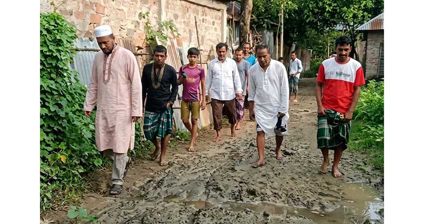 ফান্দ্রাইল-শ্রীবাউ সড়কের বেহাল দশা, দুর্ভোগে শিক্ষার্থী-এলাকাবাসী