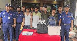 নারায়ণগঞ্জে পৃথক ডাকাতি মামলায় গ্রেফতার ৫