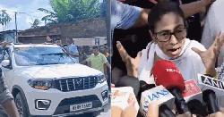 মমতার গাড়িতে ইট-পাথর নিক্ষেপের অভিযোগ, ‘প্রাণে মেরে ফেলতে পারত’: মমতা