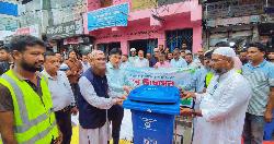 লক্ষ্মীপুর পৌর শহর পরিচ্ছন্ন রাখতে ২০০ ডাস্টবিন স্থাপন