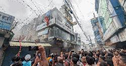 কোম্পানীগঞ্জে মার্কেটে ভয়াবহ আগুন, ক্ষতিগ্রস্ত ৯ দোকান