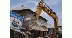 শাহজাদপুরে অবৈধ স্থাপনা উচ্ছেদে অভিযান