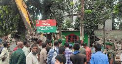 নারায়ণগঞ্জে শ্রমিকদল কার্যালয়সহ ২০টি অবৈধ স্থাপনা উচ্ছেদ