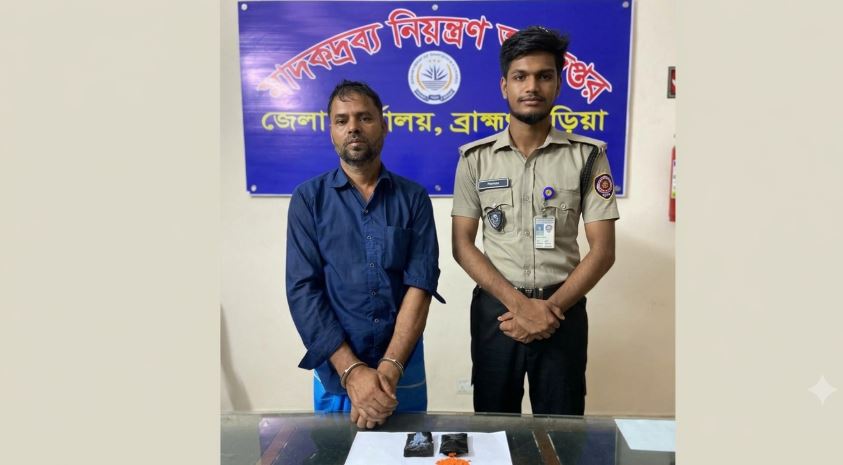 বিজয়নগরে ৪০০ পিস ইয়াবাসহ যুবক গ্রেপ্তার