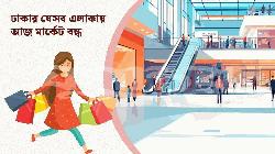  আজ ঢাকার যেসব মার্কেট-দোকানপাট বন্ধ