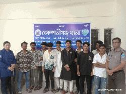 নোয়াখালীতে কিশোর গ্যাংবিরোধী অভিযানে আটক ৪৫