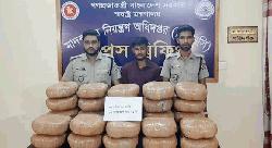পিকআপের গোপন চেম্বারে ৯০ কেজি গাঁজা, গ্রেপ্তার ১