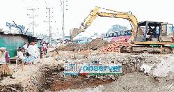 এমসি বাজারে ফুটওভার ব্রিজ, কমছে মহাসড়কে পারাপারের ঝুঁকি